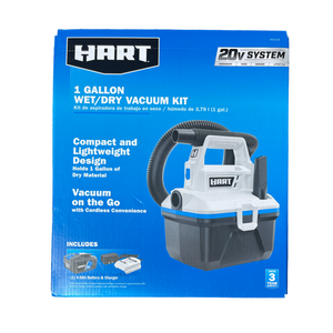 HART HPWD33B 20-Volt Cordless 1-Gallon Wet/Dry Vacuum Kit