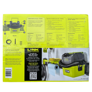 Ryobi PCL733B ONE+ 18-Volt Cordless 1 Gal. Wet/Dry Vacuum (Tool Only)