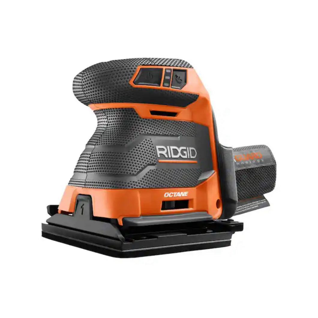 RIDGID R86064 18-Volt OCTANE Brushless Cordless 3-Speed 1/4 Sheet Sander