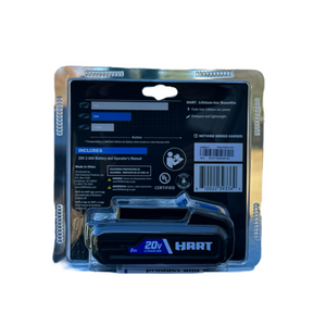 HART HGBP011 20-Volt Lithium-Ion 2.0 Ah Battery