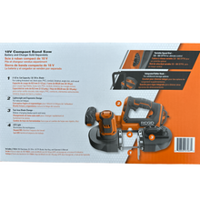 Load image into Gallery viewer, RIDGID R8604 18-Volt Compact Band Saw (Tool Only)