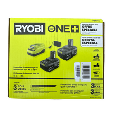 Load image into Gallery viewer, Ryobi PSK006 ONE+ 18V Lithium-Ion 4.0 Ah Battery (2-Pack) and Charger Kit