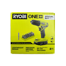 Load image into Gallery viewer, Ryobi PDD209 18-Volt ONE+ Cordless 3/8 in. Drill/Driver Kit with 1.5 Ah Battery, Charger, and Accessories