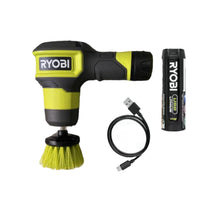 Load image into Gallery viewer, RYOBI FVG51K USB Lithium Compact Scrubber Kit with 2 in. Medium Bristle Brush