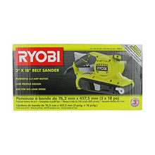 Load image into Gallery viewer, Ryobi BE319 6 Amp Corded 3 in. x 18 in. Portable Belt Sander