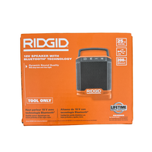 Load image into Gallery viewer, RIDGID R84088B 18-Volt Cordless Speaker with Bluetooth Wireless Technology (Tool Only)