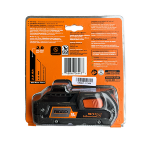 RIDGID AC840086 18-Volt HYPER Lithium-Ion 2.0 Ah Battery