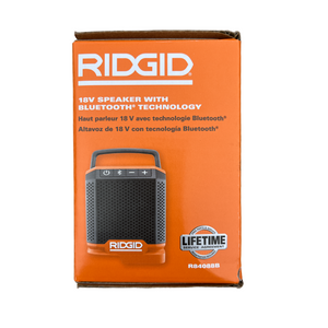 RIDGID R84088B 18-Volt Cordless Speaker with Bluetooth Wireless Technology (Tool Only)