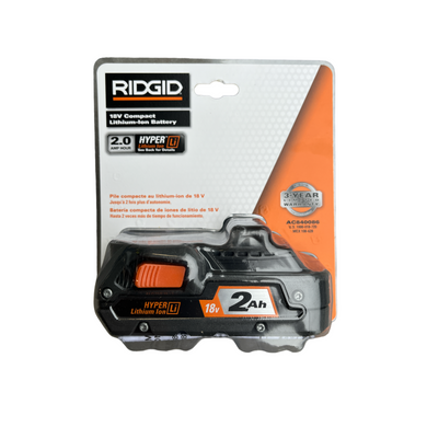 RIDGID AC840086 18-Volt HYPER Lithium-Ion 2.0 Ah Battery