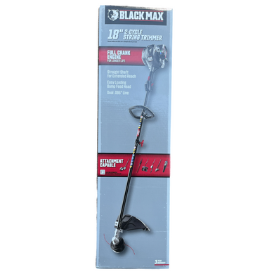 Black Max 2-Cycle 25cc Full Crank Straight Shaft Attachment Capable String Trimmer