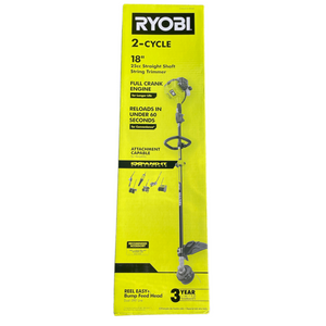 RYOBI RY253SS 25 cc 2-Stroke Attachment Capable Full Crank Straight Gas Shaft String Trimmer