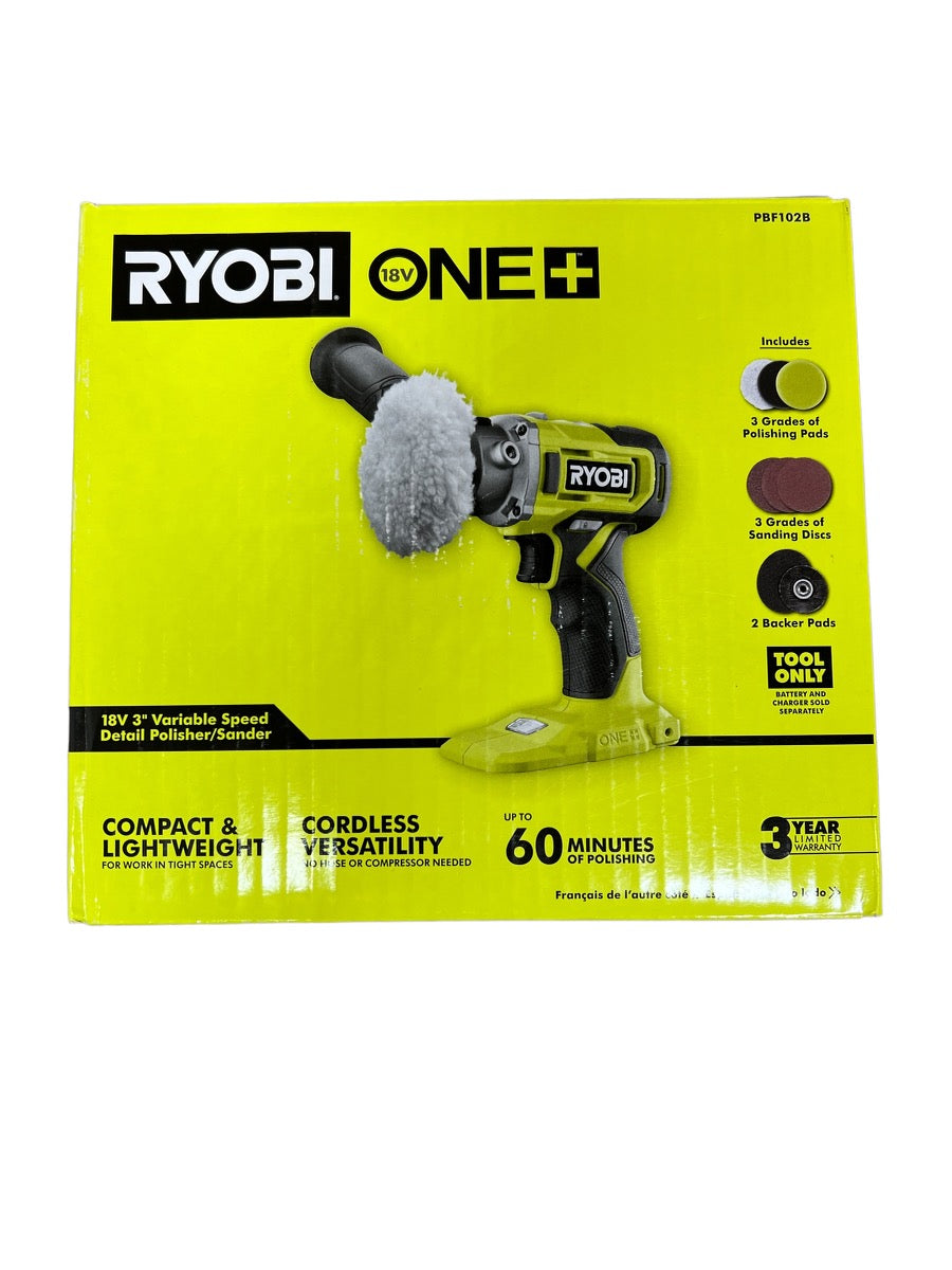 Ryobi PBF102B ONE+ 18-Volt Cordless 3 in. Variable Speed Detail Polisher/Sander (Tool Only)