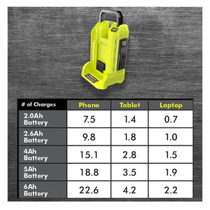 RYOBI 300-Watt Powered Inverter for 40-Volt Battery RYI300BG