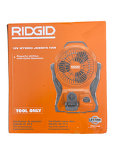 Load image into Gallery viewer, RIDGID R860721B 18-Volt Cordless Hybrid Jobsite Fan (Tool Only)