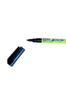 RYOBI Black Fine Point Permanent Workshop Marker