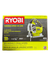 Load image into Gallery viewer, Ryobi 6.1 Amp Corded Variable Speed Orbital Jig Saw with SPEEDMATCH Technology and Tool Bag