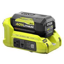 Load image into Gallery viewer, RYOBI 300-Watt Powered Inverter for 40-Volt Battery RYI300BG