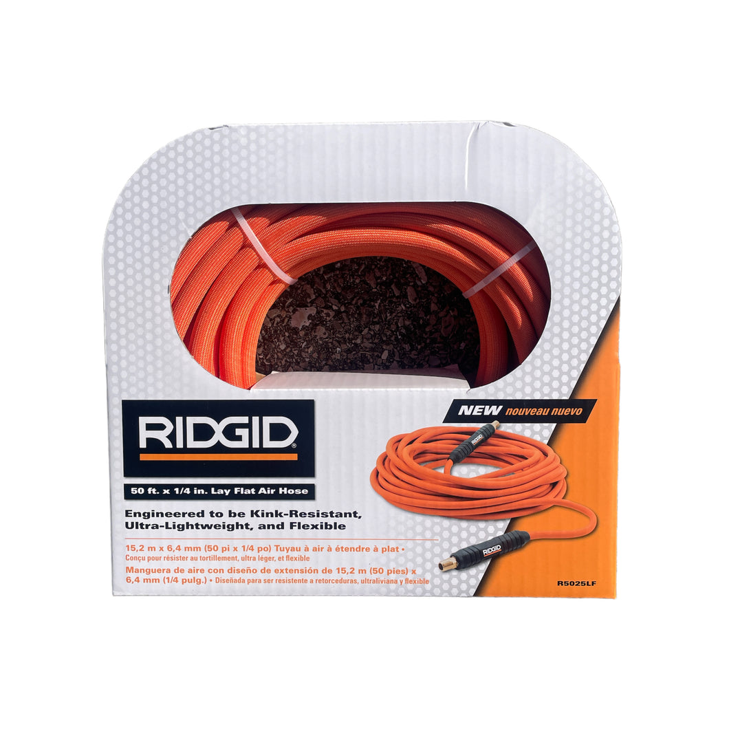 RIDGID 1/4 in. 50 ft. Lay Flat Air Hose