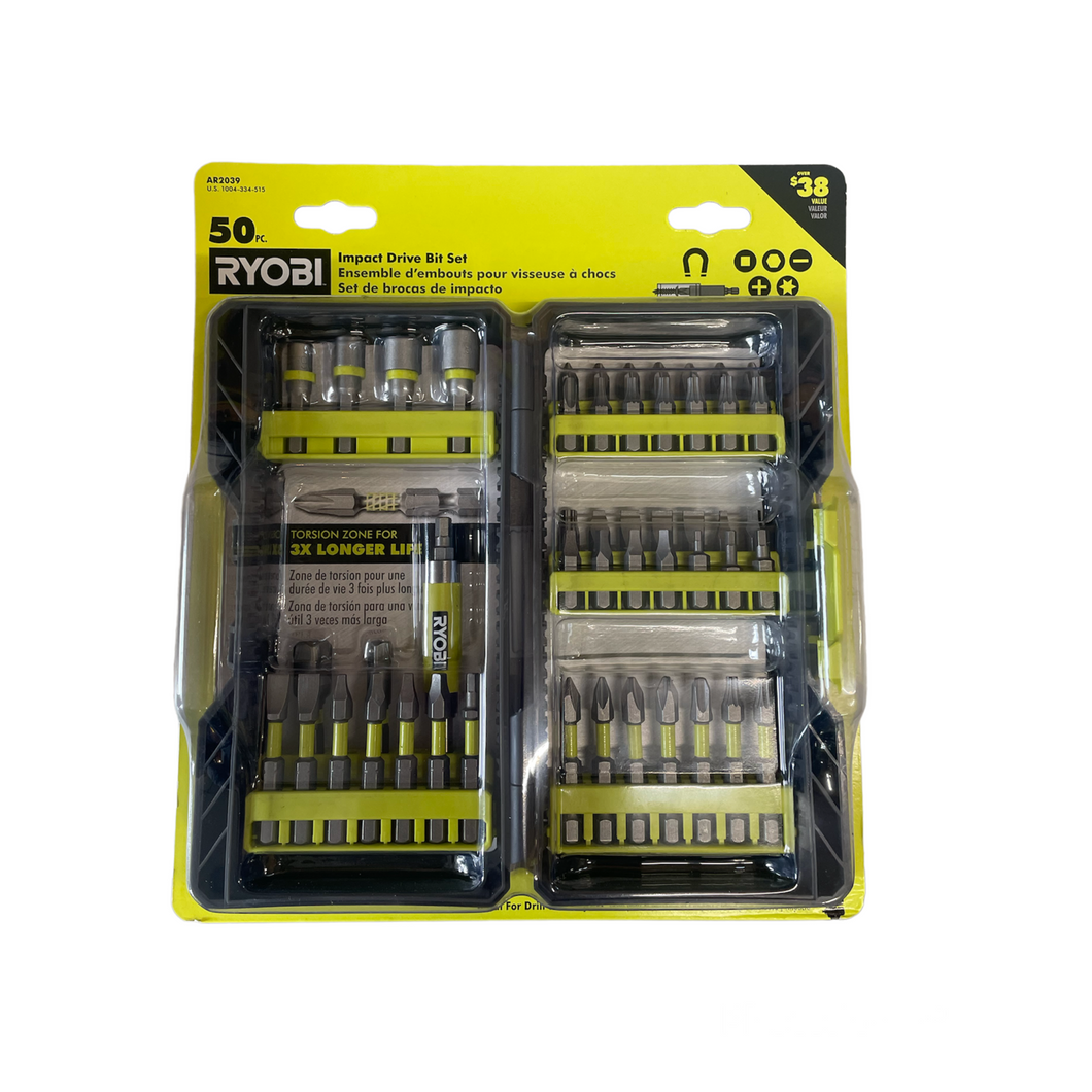 Ryobi AR2039 Impact Rated Driving Kit (50-Piece)