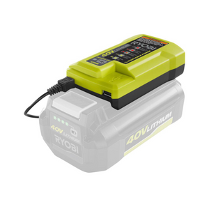 RYOBI 40-Volt Lithium Charger with USB