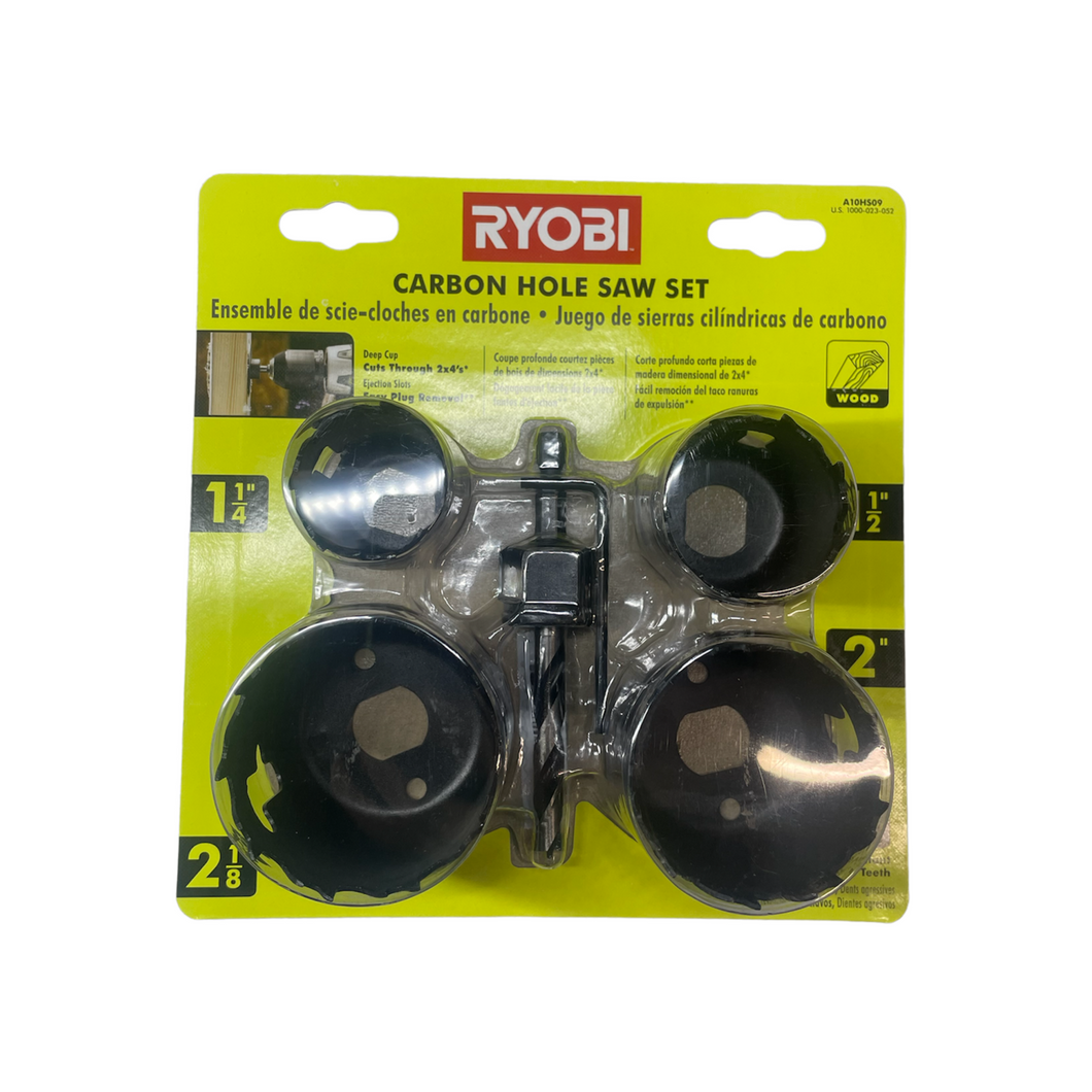 Ryobi A10HS09 Carbon Hole Saw Set (5-Piece)