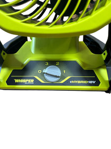 Ryobi PCL811 ONE+ 18V Cordless Hybrid WHISPER SERIES 7-1/2 in. Fan (Tool Only)