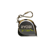 Load image into Gallery viewer, RYOBI 6 ft./2 m. Keychain Tape Measure RTMCK06