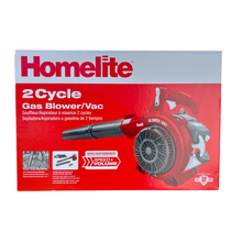 Load image into Gallery viewer, HOMELITE 150 MPH 400 CFM 26cc Gas Handheld Blower Vacuum