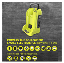 Load image into Gallery viewer, RYOBI 300-Watt Powered Inverter for 40-Volt Battery RYI300BG