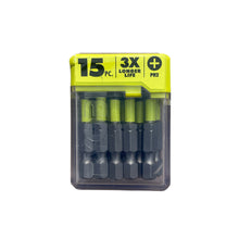 Load image into Gallery viewer, RYOBI A961503 2 in. Bulk Impact Drive Bit Set (15-Piece)