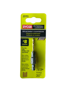 Ryobi AR18941 SpeedLoad+ #8 Pilot Countersink Bit