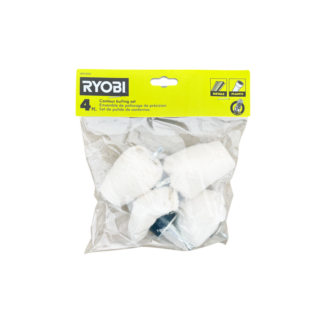 RYOBI A92404 Contour Buffing Set (4-Piece)