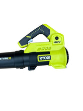 Load image into Gallery viewer, RYOBI RY40408 40-Volt 110 MPH 525 CFM Lithium-Ion Cordless Variable-Speed Battery Jet Fan Leaf Blower 