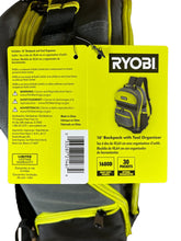 Load image into Gallery viewer, RYOBI 16 in. Backpack with Tool Organizer