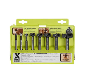 RYOBI Forstner Bit Set (8-Piece) A9FS8R1