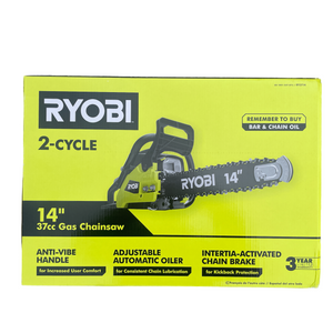 RYOBI RY3714 14 in. 37cc 2-Cycle Gas Chainsaw