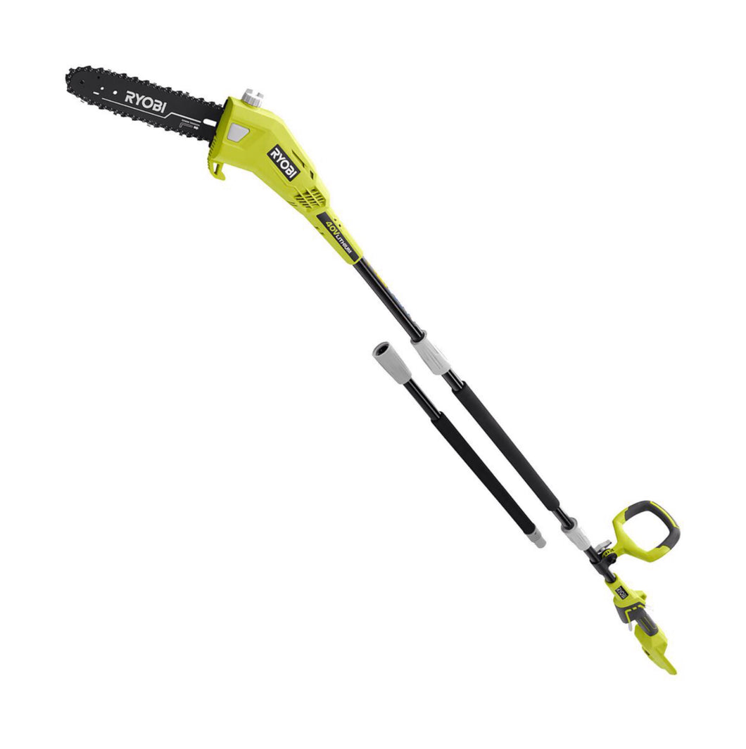 RYOBI 40-Volt 10 in. Lithium-Ion Cordless Battery Pole Saw (Tool Only) RY40506