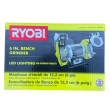 Load image into Gallery viewer, RYOBI BG612G 2.1 Amp 6 in. Grinder with LED Lights